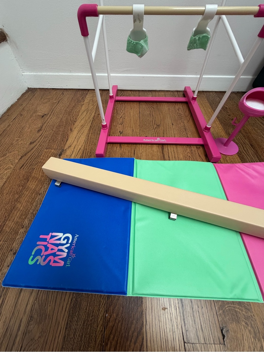 American Girl Gymnastics Set - Uneven Bars, Mat, and Balance Beam